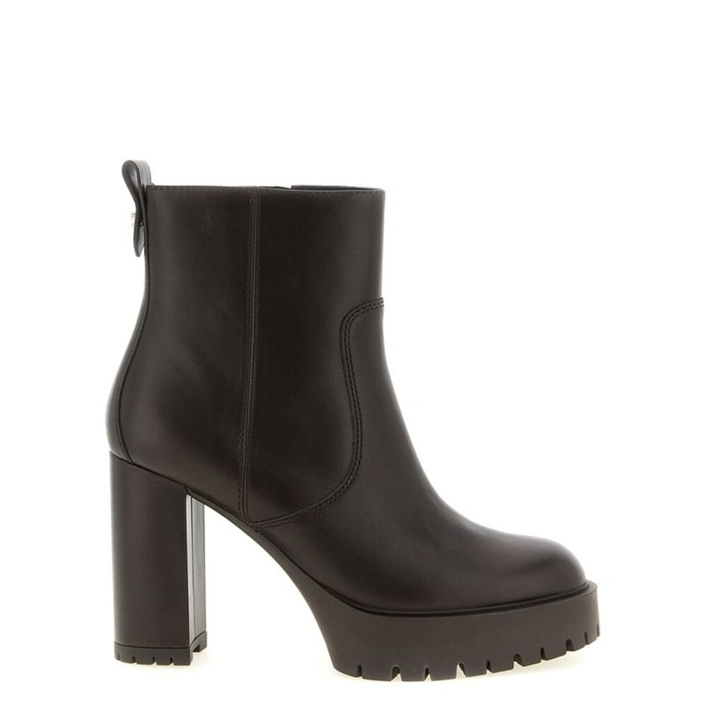 PINKO Brown Cowhide Ankle Women's Boots